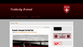 What Positivelyarsenal.com website looked like in 2018 (5 years ago)