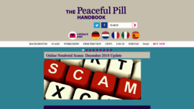 What Peacefulpillhandbook.com website looked like in 2018 (5 years ago)
