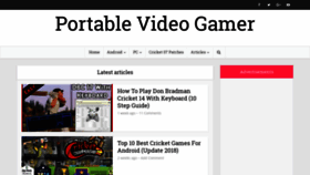 What Portablevideogamer.com website looked like in 2018 (5 years ago)