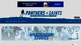 What Panthers.com website looked like in 2018 (5 years ago)