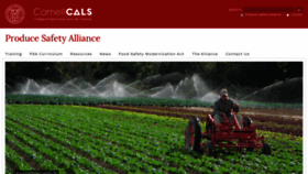 What Producesafetyalliance.cornell.edu website looked like in 2019 (5 years ago)