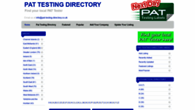 What Pat-testing-directory.co.uk website looked like in 2019 (5 years ago)