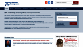 What Pensioenbestuurenmanagement.nl website looked like in 2019 (5 years ago)