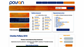 What Polfan.pl website looked like in 2019 (5 years ago)