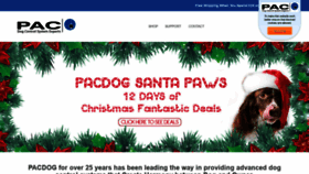 What Pacdog.co.uk website looked like in 2019 (5 years ago)