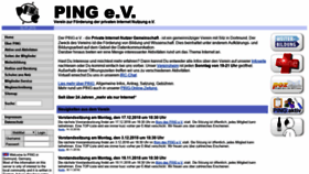 What Ping.de website looked like in 2019 (5 years ago)