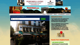 What Parishotel.com website looked like in 2019 (5 years ago)
