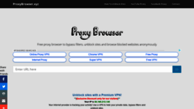 What Proxybrowser.xyz website looked like in 2019 (5 years ago)