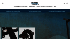 What Purescooters.com website looked like in 2019 (5 years ago)