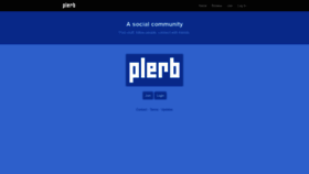 What Plerb.com website looked like in 2019 (5 years ago)
