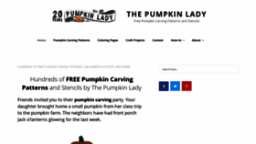 What Pumpkinlady.com website looked like in 2019 (5 years ago)