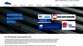 What Pro-roofing.com.au website looked like in 2019 (5 years ago)