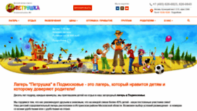 What Petrcamp.ru website looked like in 2019 (5 years ago)
