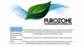 What Purozone.co.za website looked like in 2019 (5 years ago)