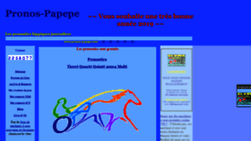 What Pronos-papepe.com website looked like in 2019 (5 years ago)