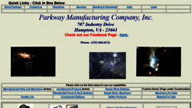 What Parkwaymfg.com website looked like in 2019 (5 years ago)