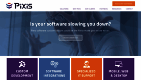 What Pixissoftware.com website looked like in 2019 (5 years ago)