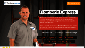 What Plomberie-express.be website looked like in 2019 (5 years ago)