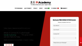 What Piacademy.co.uk website looked like in 2019 (5 years ago)