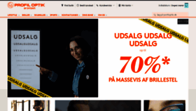 What Profiloptik.dk website looked like in 2019 (7 years ago)