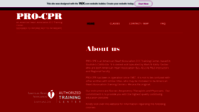 What Pro-cpr.com website looked like in 2019 (5 years ago)