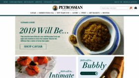 What Petrossian.com website looked like in 2019 (5 years ago)
