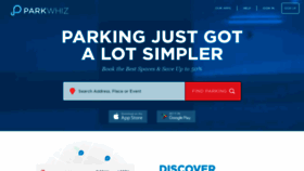 What Parkwhiz.com website looked like in 2019 (5 years ago)
