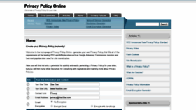 What Privacypolicyonline.com website looked like in 2019 (5 years ago)