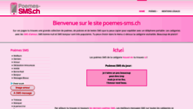 What Poemes-sms.ch website looked like in 2019 (5 years ago)