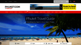 What Phuket.com website looked like in 2019 (5 years ago)