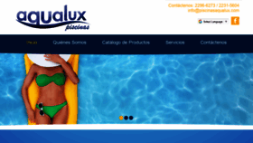 What Piscinasaqualux.com website looked like in 2019 (5 years ago)