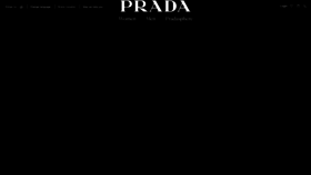 What Prada.com website looked like in 2019 (5 years ago)