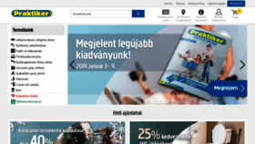What Praktiker.hu website looked like in 2019 (6 years ago)