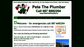 What Petetheplumber.ie website looked like in 2019 (5 years ago)