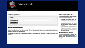 What Privatelink.de website looked like in 2019 (5 years ago)