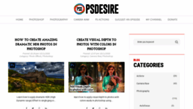 What Photoshopdesire.com website looked like in 2019 (5 years ago)