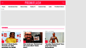 What Promiflash.de website looked like in 2019 (5 years ago)