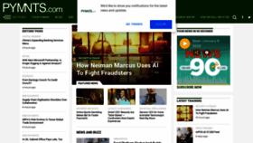 What Pymnts.com website looked like in 2019 (5 years ago)