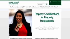 What Propertymarkqualifications.co.uk website looked like in 2019 (5 years ago)