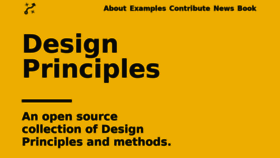What Principles.design website looked like in 2019 (5 years ago)