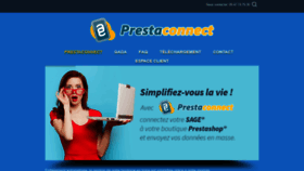 What Prestaconnect.fr website looked like in 2019 (5 years ago)