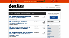 What Prfire.co.uk website looked like in 2019 (5 years ago)