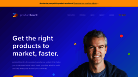 What Productboard.com website looked like in 2019 (5 years ago)