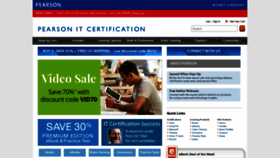 What Pearsonitcertification.com website looked like in 2019 (6 years ago)