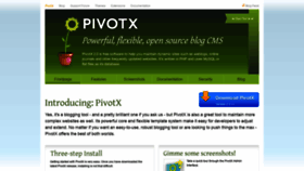 What Pivotx.net website looked like in 2019 (5 years ago)