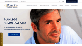 What Poseidon-klinikken.no website looked like in 2019 (5 years ago)
