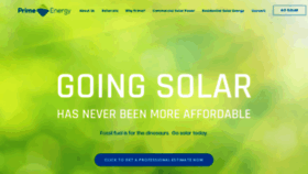 What Primeenergysolar.com website looked like in 2019 (5 years ago)