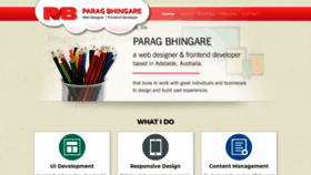 What Paragbhingare.com website looked like in 2019 (5 years ago)