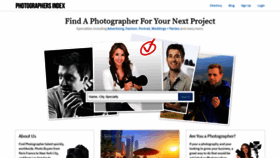 What Photographersindex.com website looked like in 2019 (5 years ago)