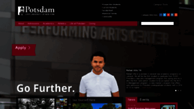 What Potsdam.edu website looked like in 2019 (5 years ago)